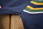 Vintage 1990s Tommy Hilfiger Embroidered Striped Knitted Sweater