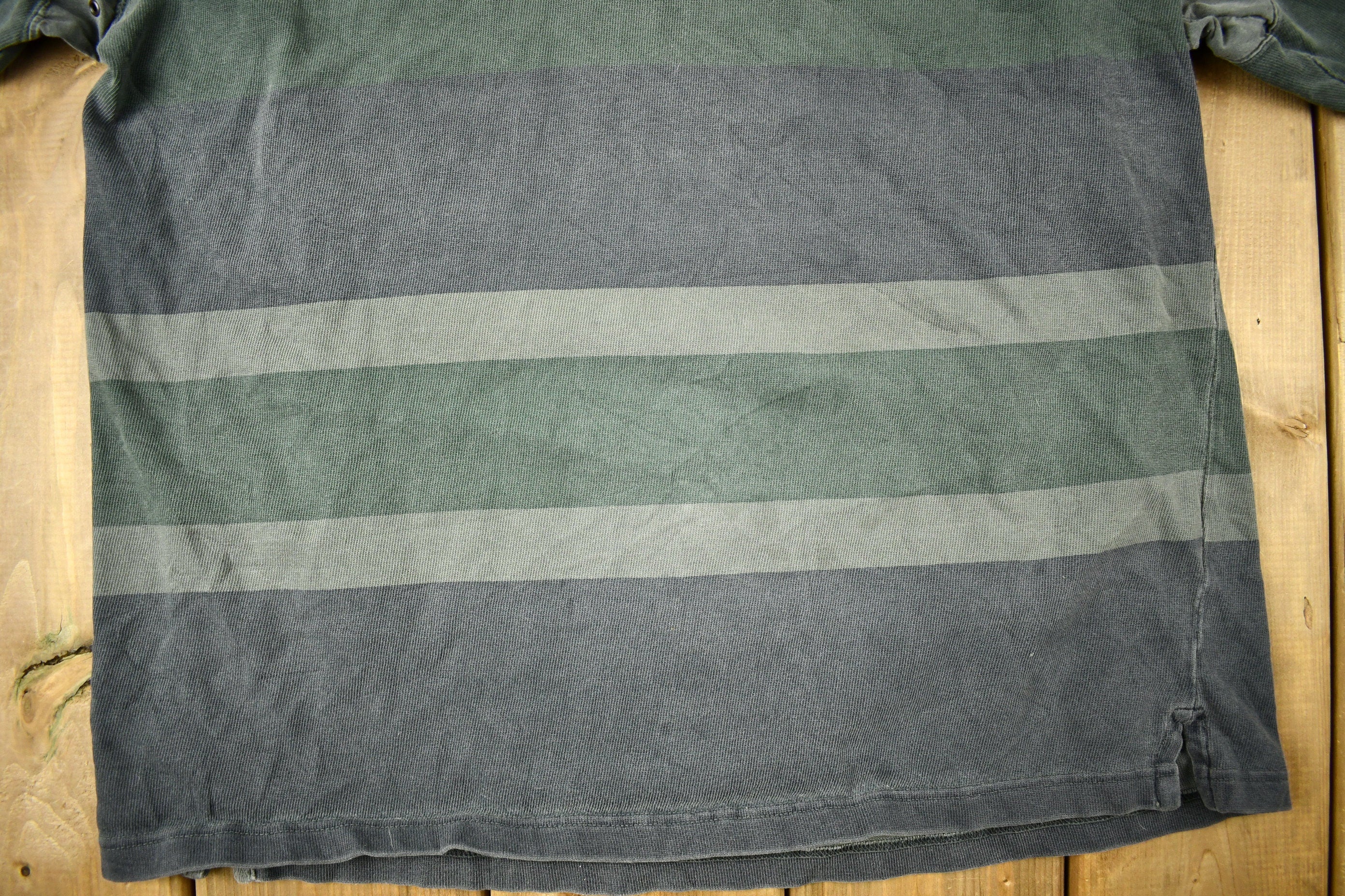 Vintage 1990s Banana Republic Striped Rugby Sweatshirt