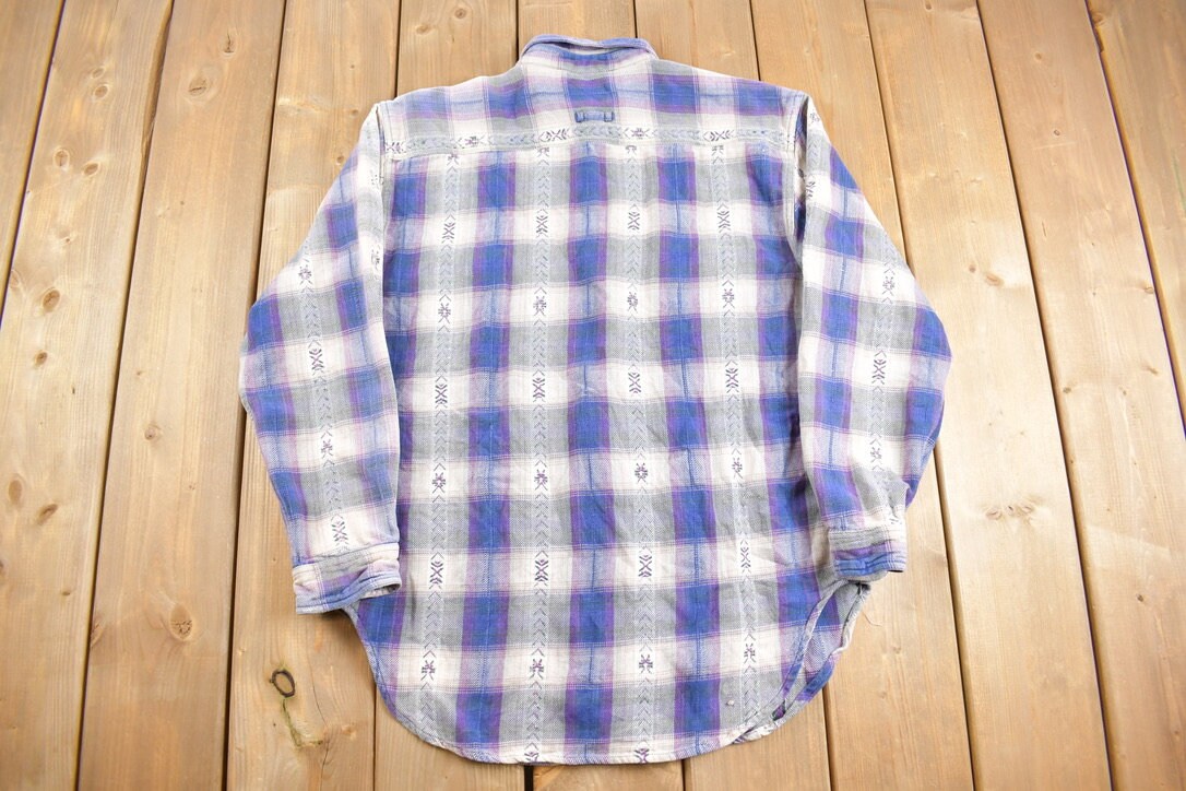 Vintage 1990s 417 By Van Heusen Plaid Button Up Shirt