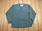Vintage 1990s Russell Athletics Blank Henley Sweatshirt