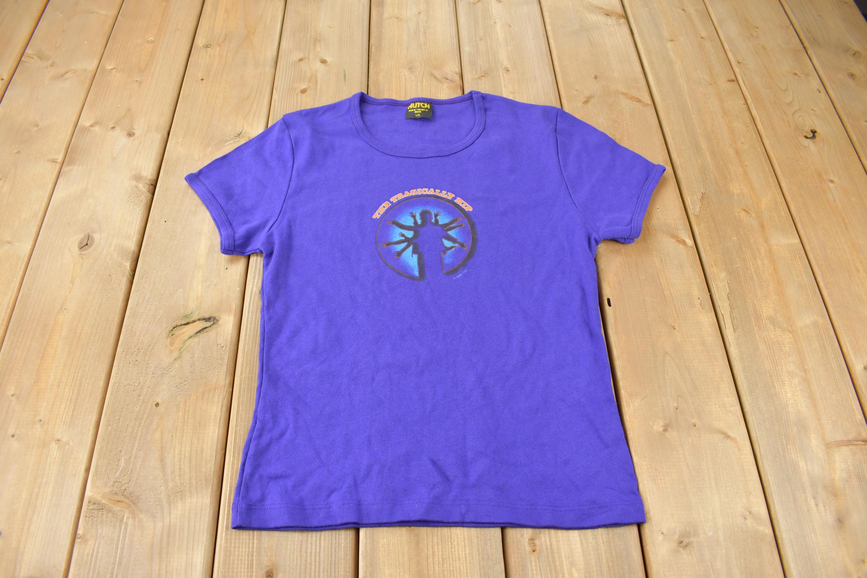 Vintage 2002 Deadstock The Tragically Hip In Violet Light Band Tee Size Woman's L