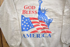 Vintage 1980s God Bless America Souvenir Crewneck Sweatshirt