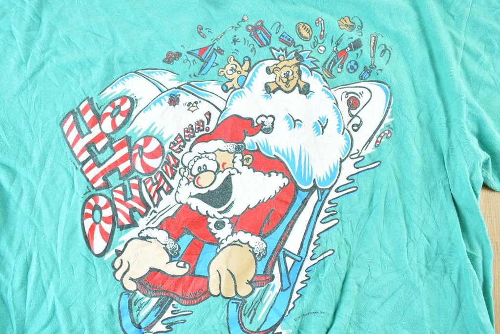 Vintage 1990s Ho Ho Ho Christmas Single Stitch T-Shirt