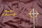 Vintage 1990s Hartwell Religious Satin Bomber Jacket