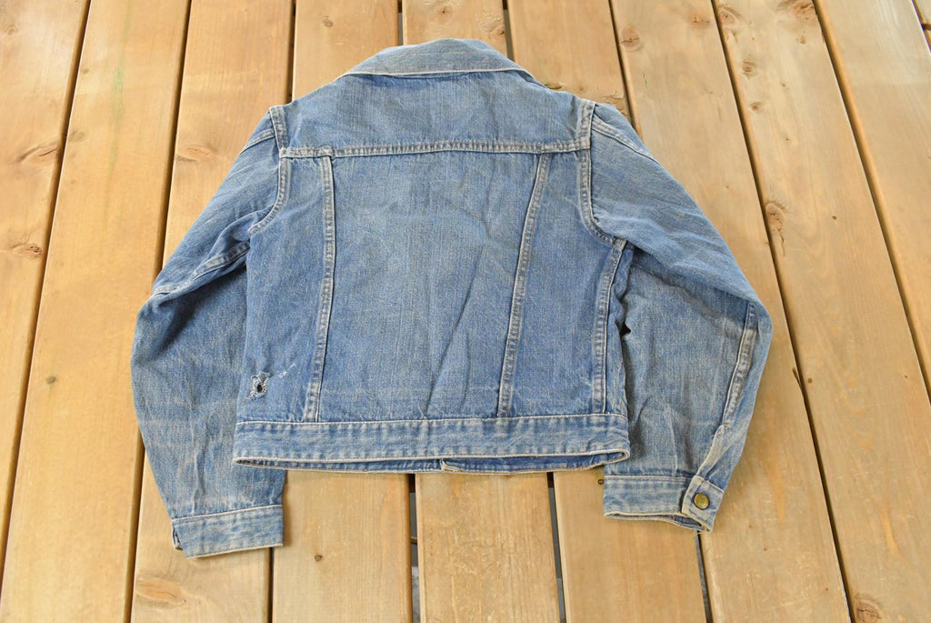 Vintage 1990s Ely Cattleman Denim Jean Trucker Jacket Women's Small