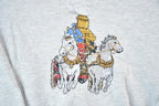 Vintage 1990s Horse And Carriage Embroidered Crewneck Sweatshirt Mens L