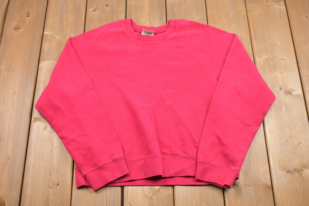 Vintage 1990s Nike Small Check Crewneck Sweatshirt