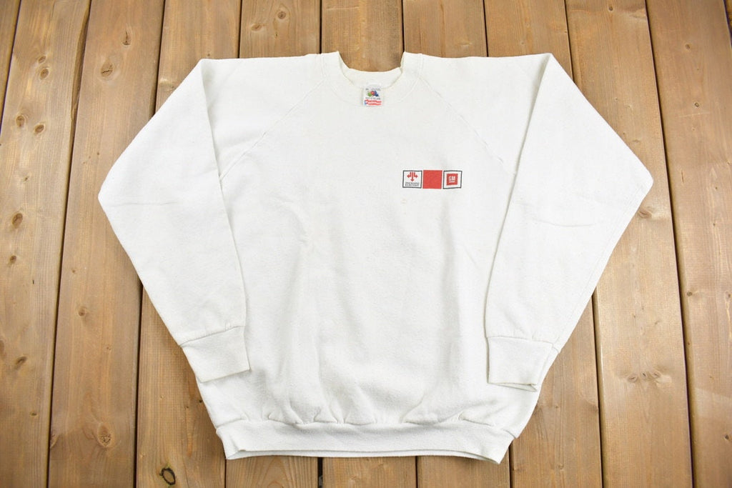 Vintage 1980s GM Packard Electric Raglan Crewneck Sweatshirt