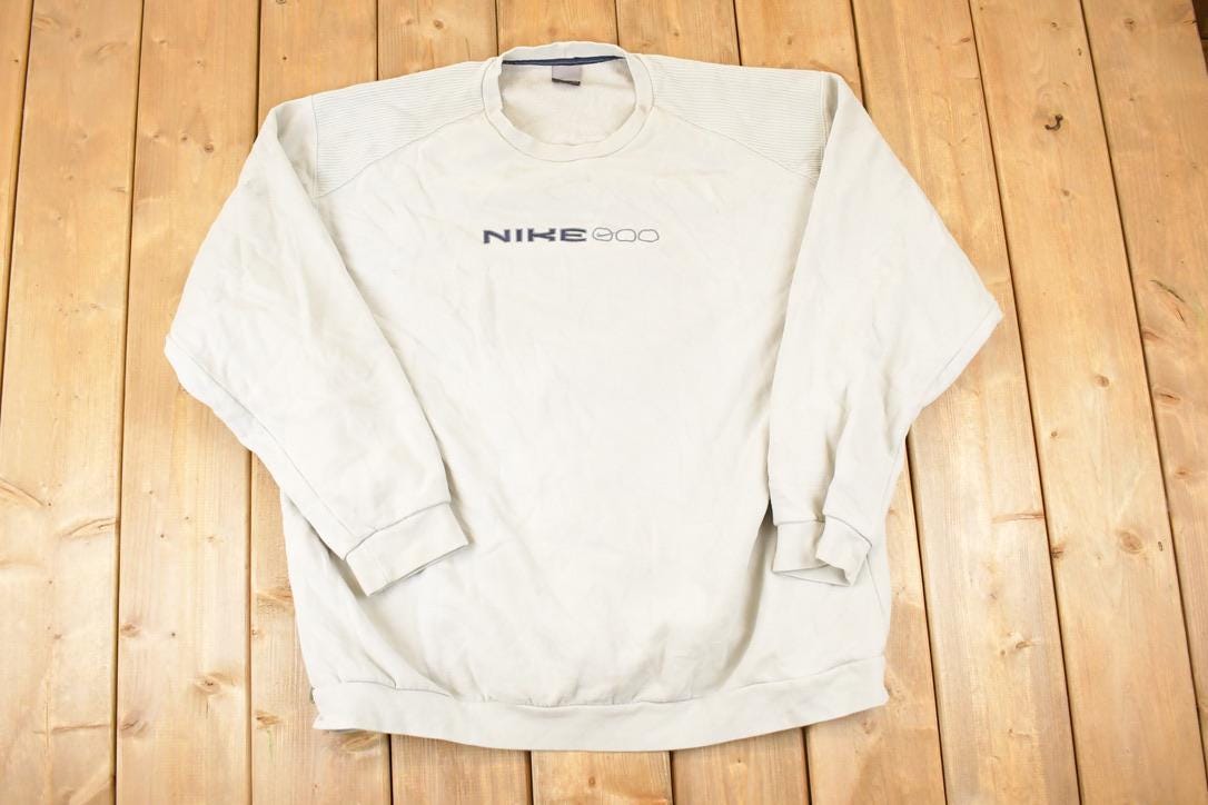 Vintage Y2K Nike Embroidered Mini Swoosh Sweatshirt Men's XL