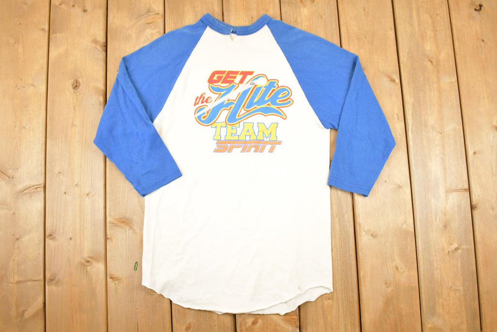 Vintage 1980s Team Spirit Souvenir Raglan T-Shirt Men's S