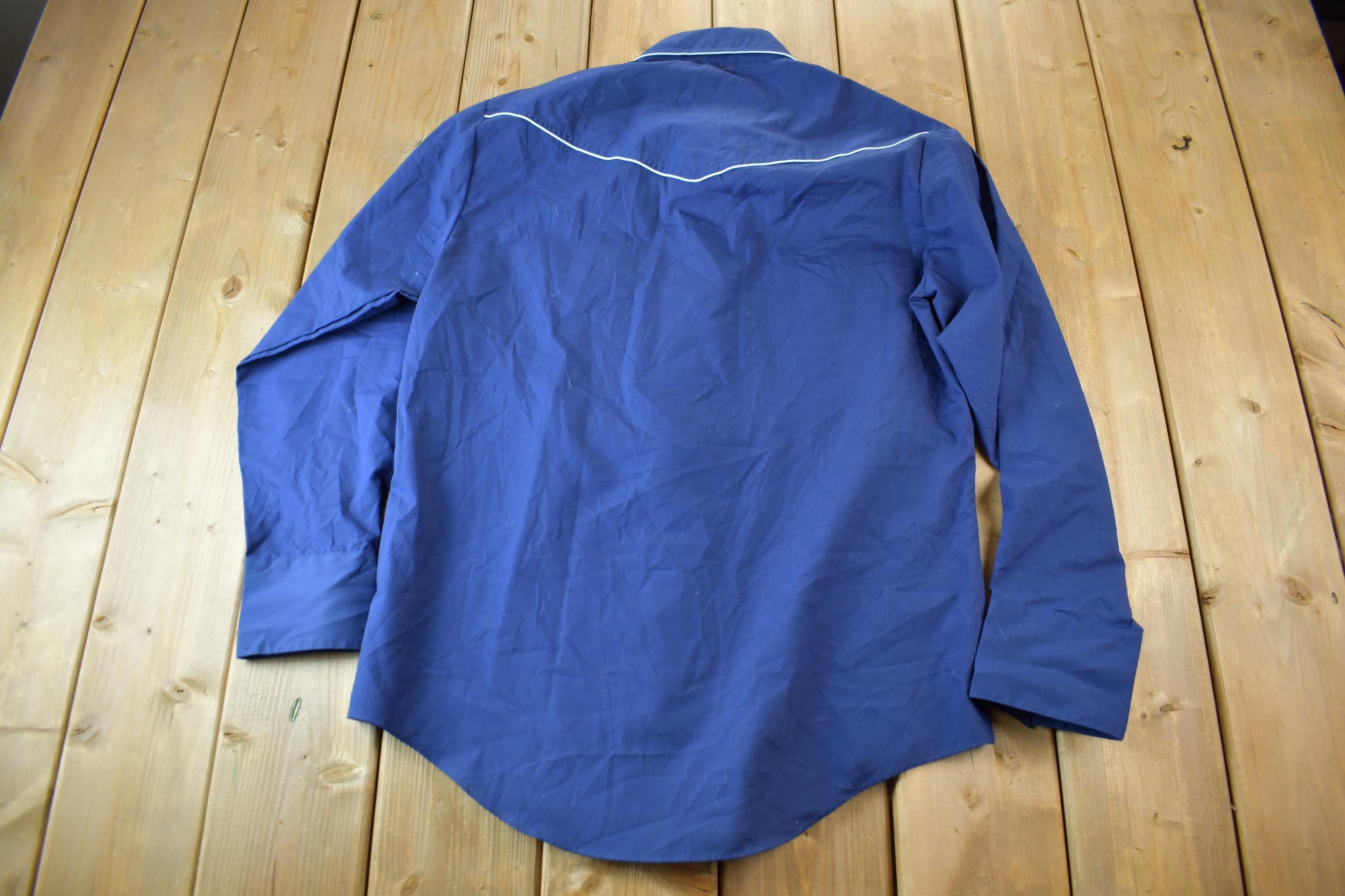 Vintage 1980s Barb Western Wear Long Tail Button Up Shirt