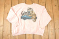 Vintage 1990s Three Cute Cats Graphic Print Crewneck Sweatshirt Womens XXL  Made In USA  90's Animal Sweater