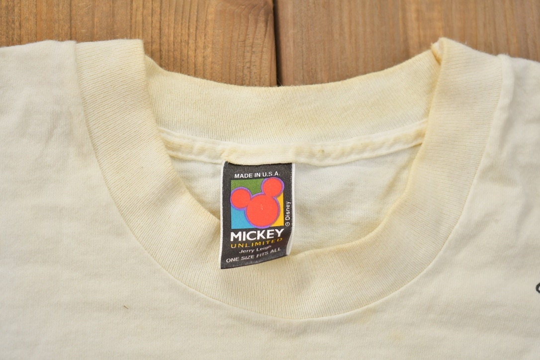 Vintage 1990s Disney Mickey Nouse AOP Sneakers T-Shirt  90s Graphic Tee  Vintage Mickey Mouse  Made In USA  90s Disney Tee