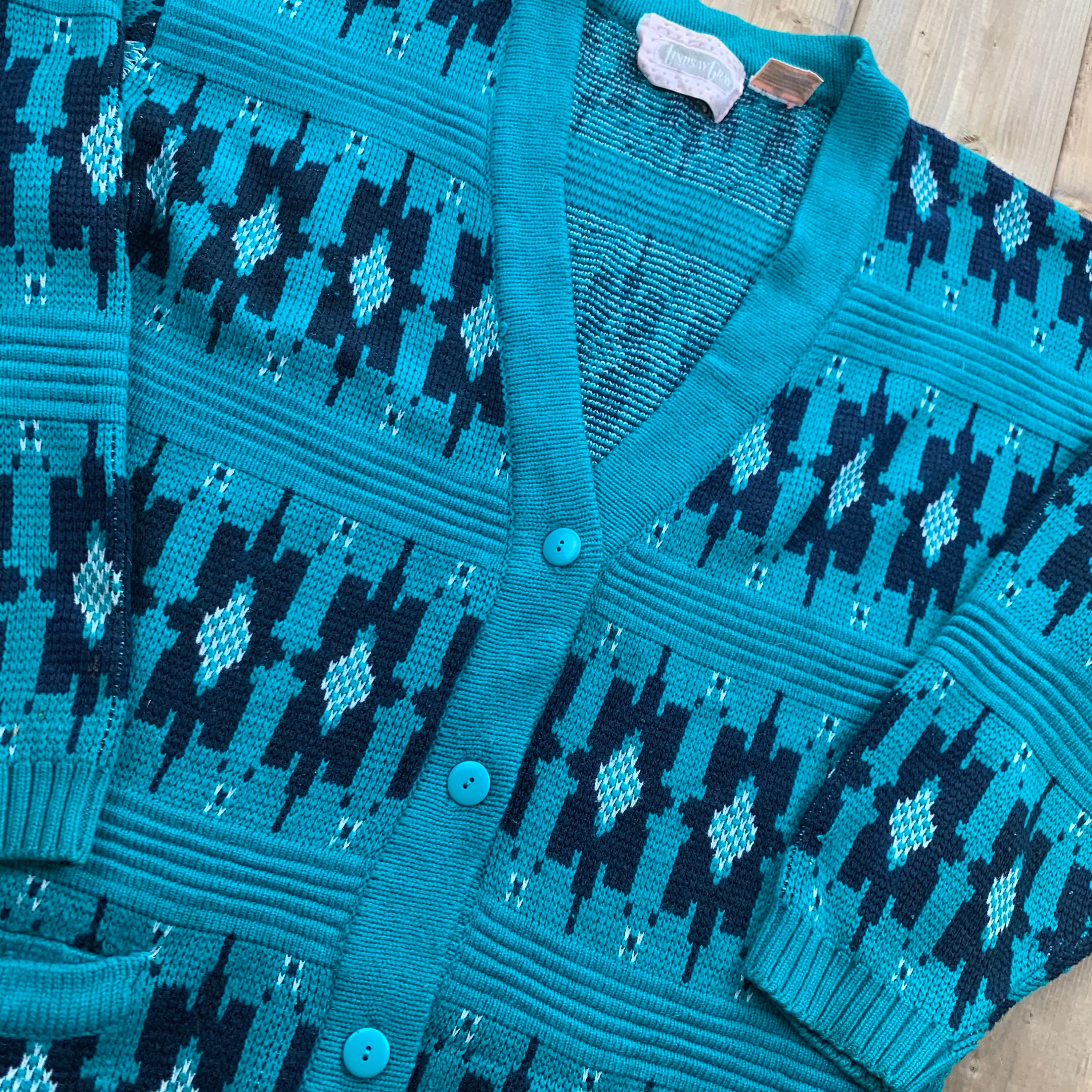 Vintage 90's Knitted Cardigan Sweater