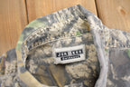 Vintage 1990s Tree Bark Camouflage Button Up Shirt