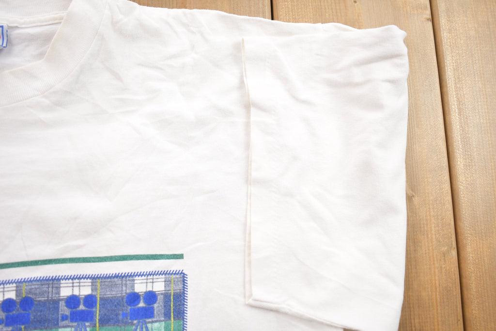 Vintage 1990s Hollywood Film Cameras Souvenir T Shirt