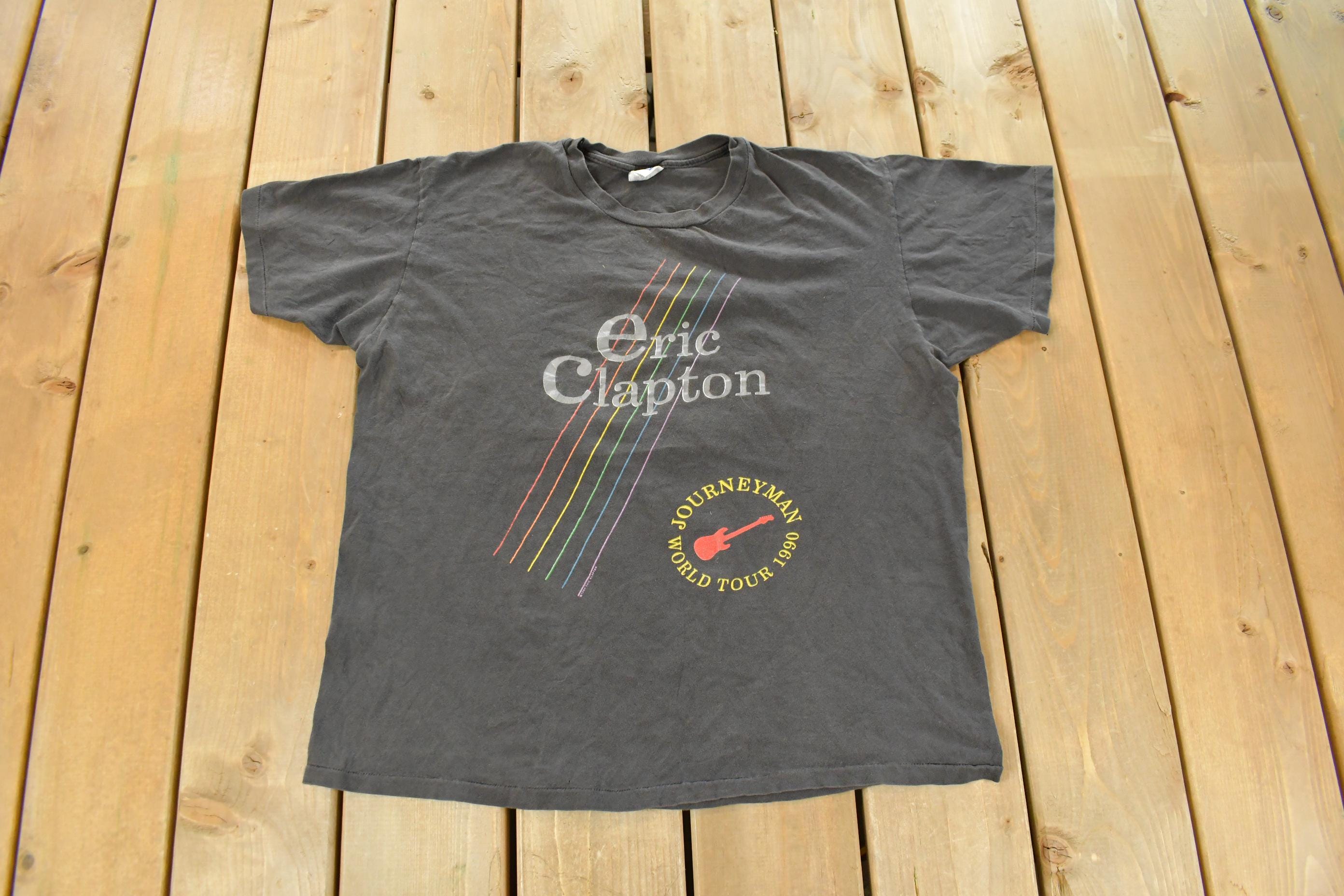 Vintage 1990 Eric Clapton Journeyman World Tour Band T-Shirt Men's XL