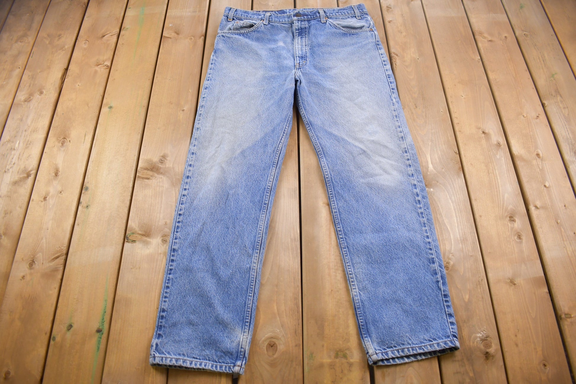 True Vintage 1970s Levi's 505 Orange Tab Jeans Size 36 x 31