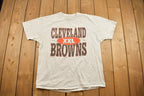 Vintage 1990s Cleveland Browns Champion NFL Graphic T-Shirt