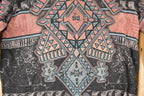 Vintage Y2K Cactus Bay Abstract Print AOP Crewneck Shirt Women's L