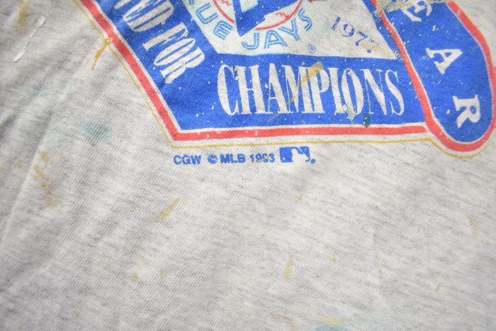 Vintage 1993 Toronto Blue Jays MLB Baseball Graphic T-Shirt Made In USA