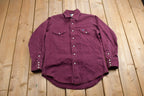Vintage 1990s Wrangler Western Blank Button Up Shirt