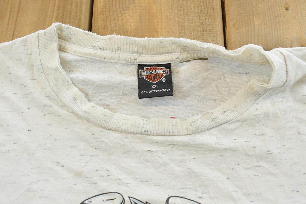 Vintage 1990s Harley Davidson Black Hills South Dakota Motorcycles Biker T-Shirt Men's 2XL