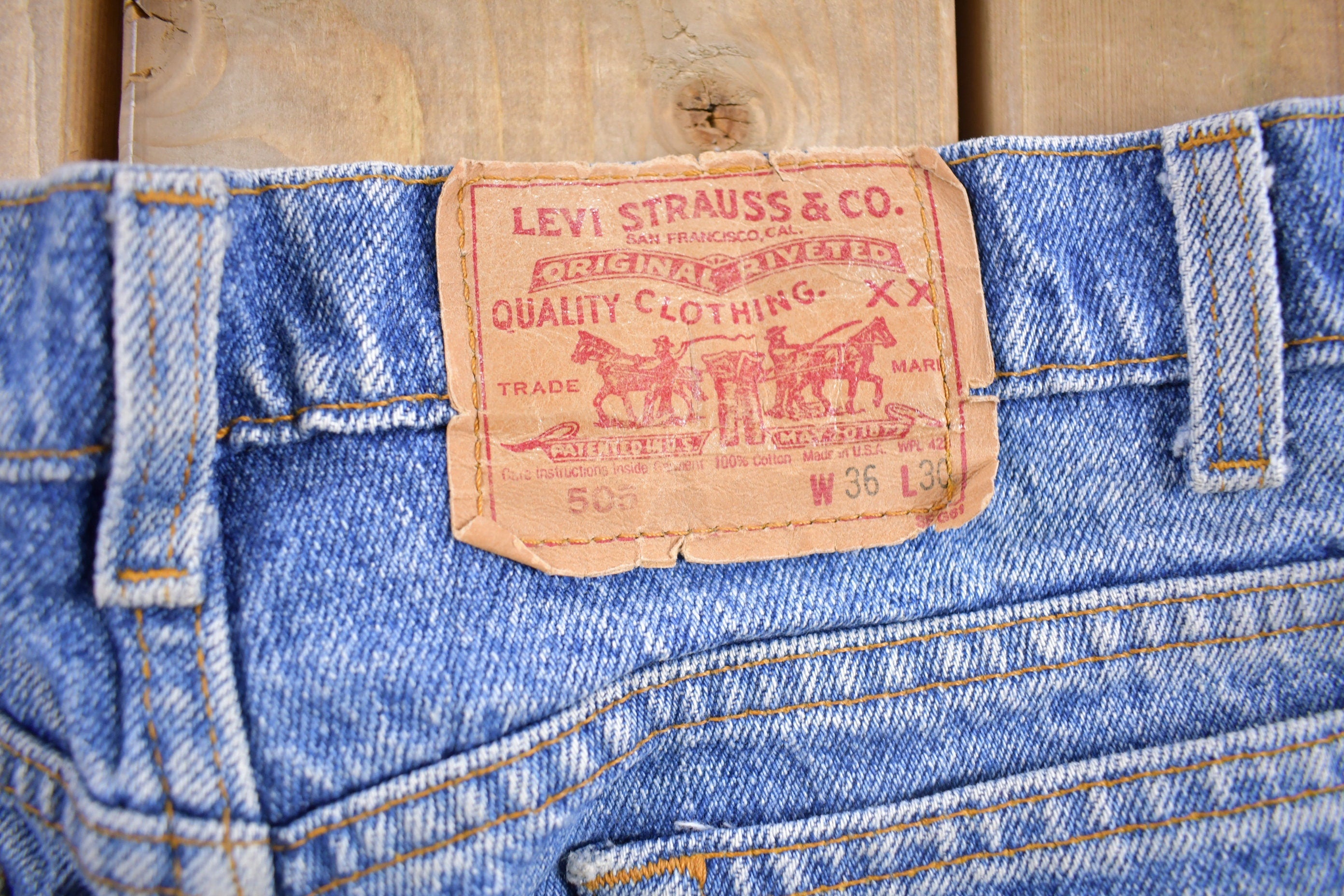 Vintage 1990s Levi's 505 Jeans Size 34 x 30
