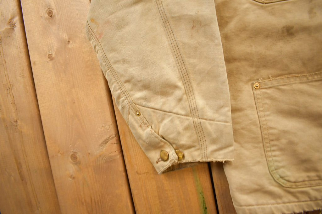 Vintage 1980s Carhartt Blanket Lined Chore Coat