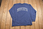 Vintage 1990s Minnesota Souvenir Long Sleeve / Streetwear / Made In USA / Vacation Tee / Travel Long Sleeve