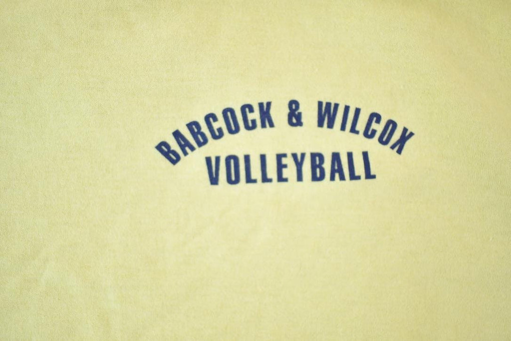 Vintage 1980s Deadstock Penmans Babcock and Wilcox Volleyball Souvenir Single Stitch Graphic Print T-Shirt Made In USA