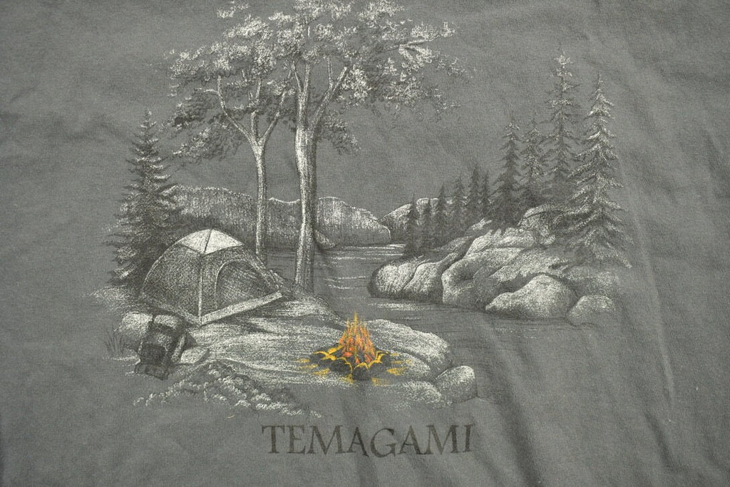 Vintage 1990s Marshlands Canada Temagami Souvenir T Shirt