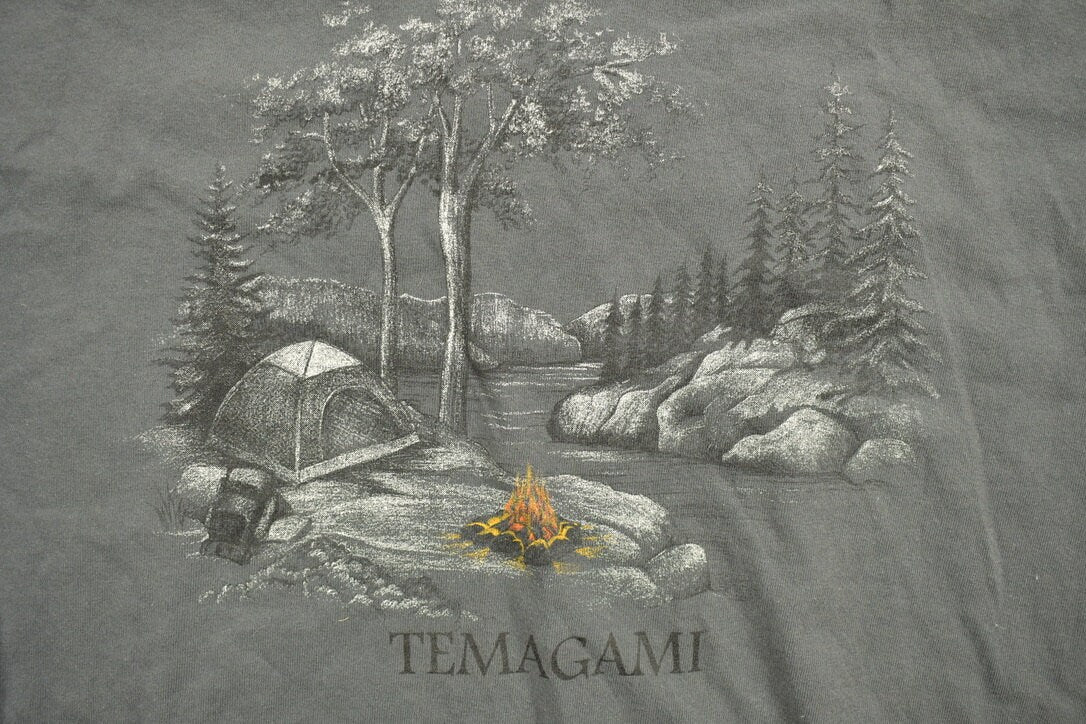 Vintage 1990s Marshlands Canada Temagami Souvenir T Shirt