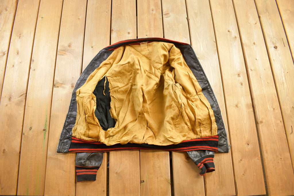 Vintage 1950s CPLS Basketball Club Leather Jacket