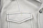 Vintage 1970s Blank Grey Button Up Shirt  1970s Button Up  Vintage Flannel  Basic Button Up  Vintage Button Up  70s Shirt