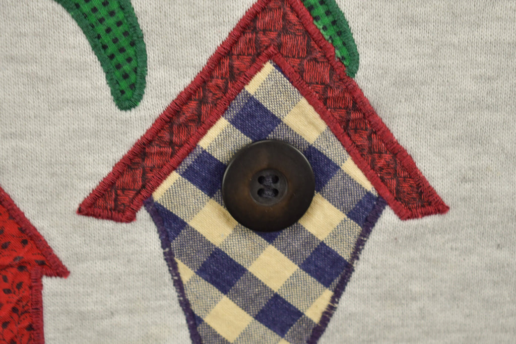 Vintage 1990s House Patchwork Cute Crewneck
