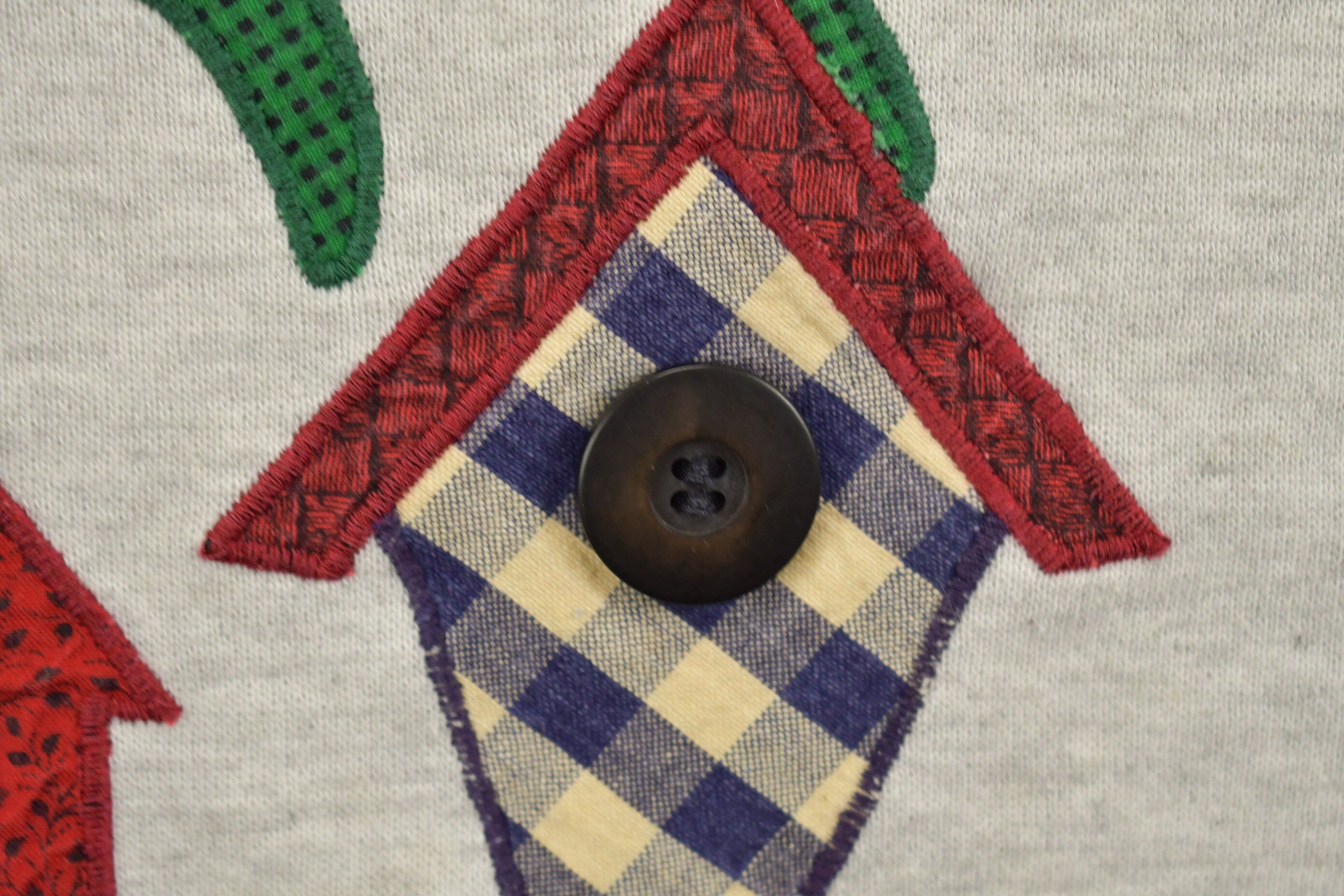 Vintage 1990s House Patchwork Cute Crewneck