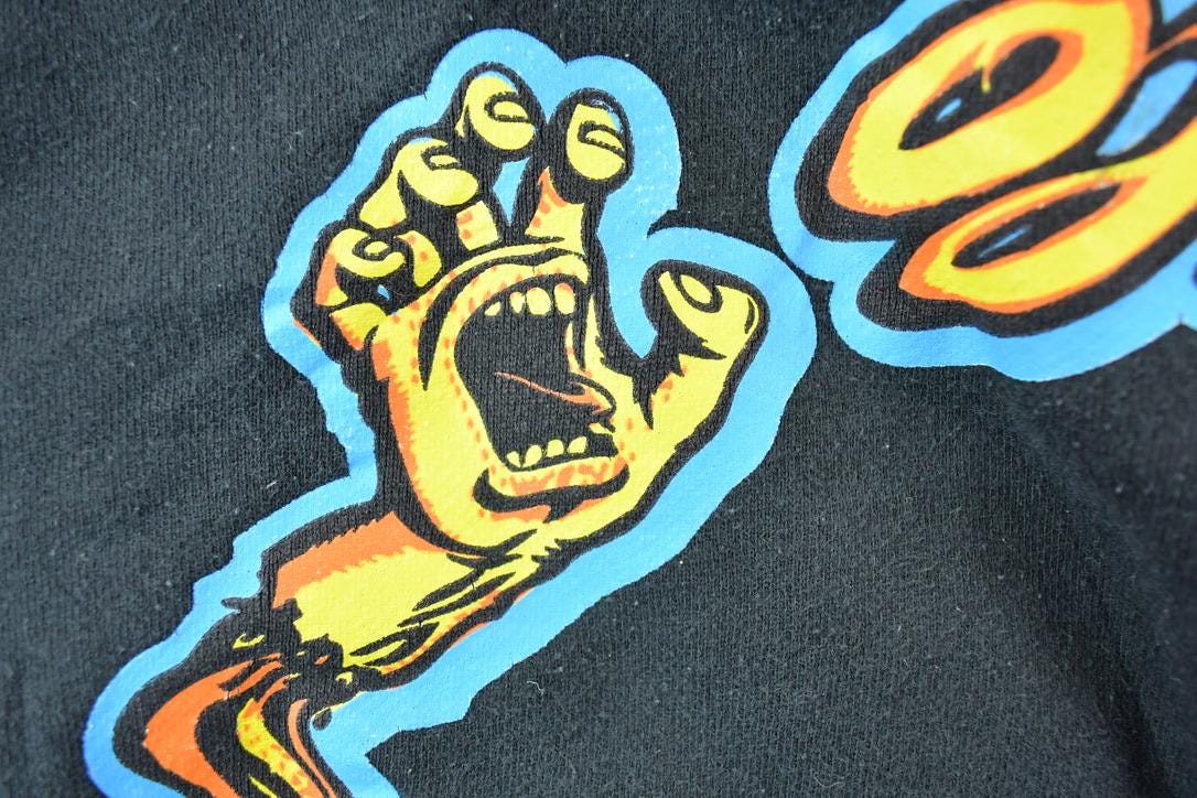 Vintage 1990s Santa Cruz Skateboarding Graphic Hoodie
