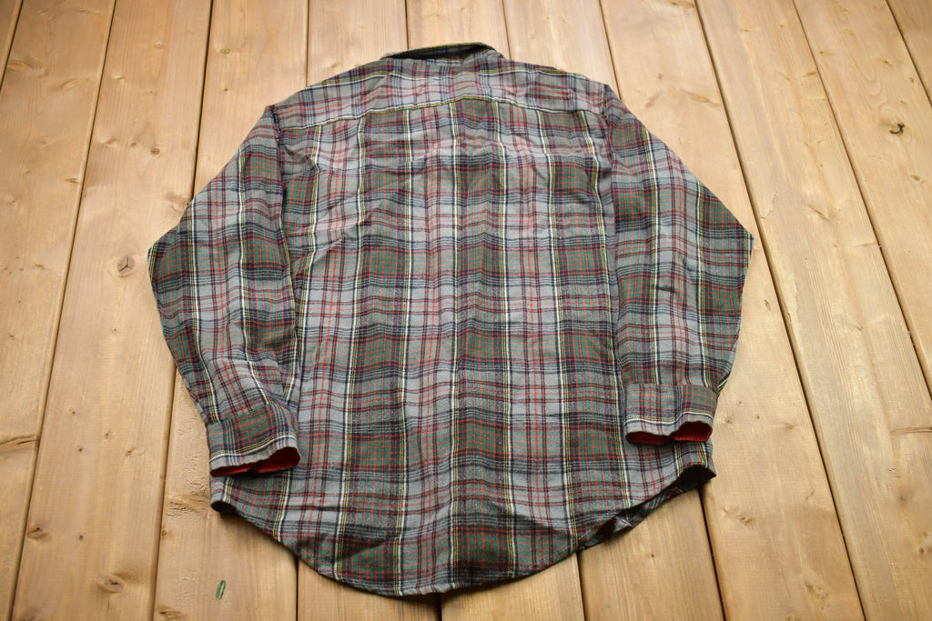 Vintage 1990s Ruggedwear By B.O.G. Plaid Flannel Button Up Shirt