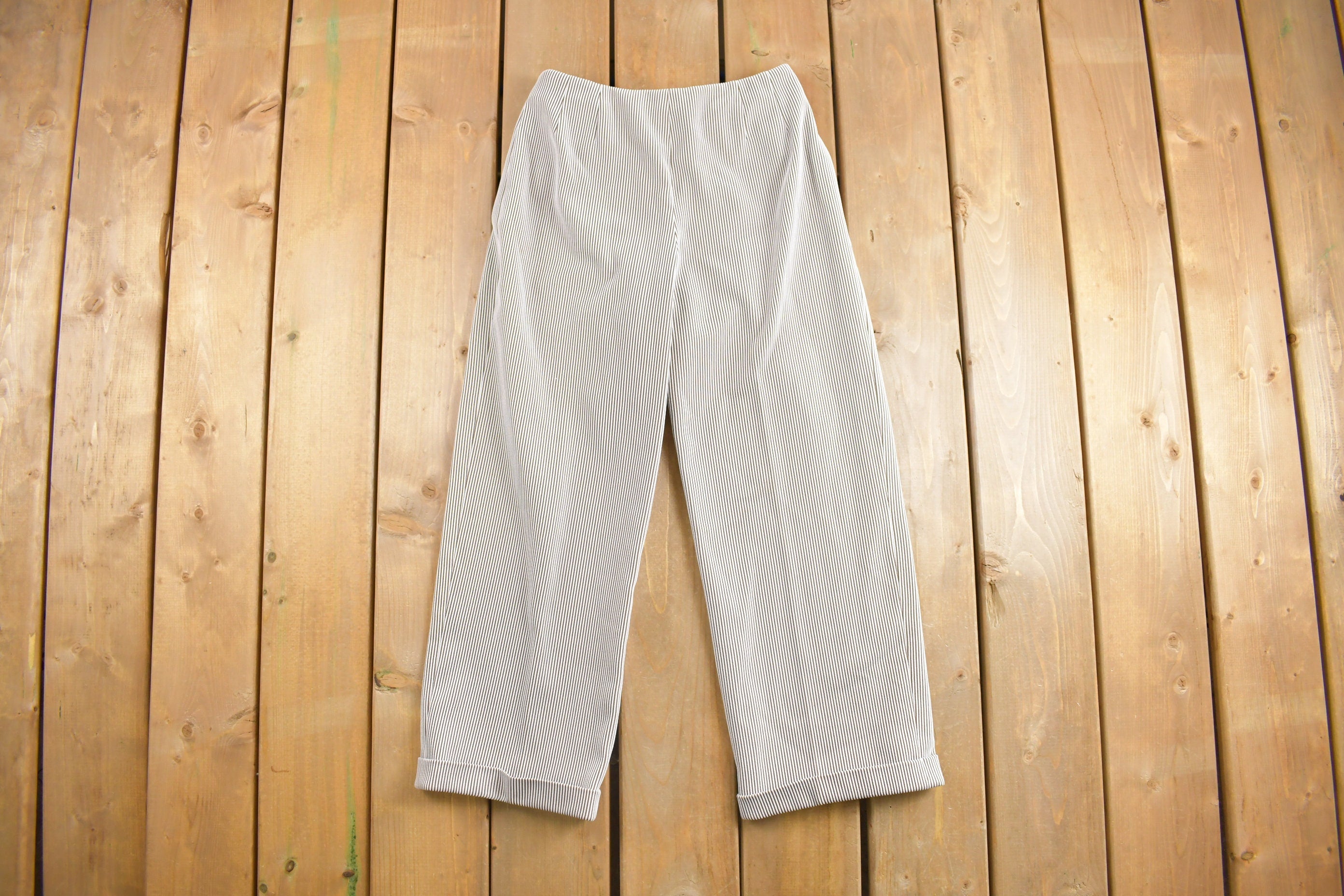 True Vintage 1960's Striped Dress Pants 26 x 25