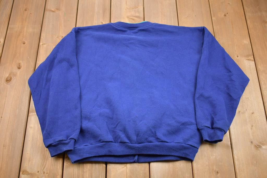 Vintage 1990 Cute Grandma Snap Cardigan Sweatshirt