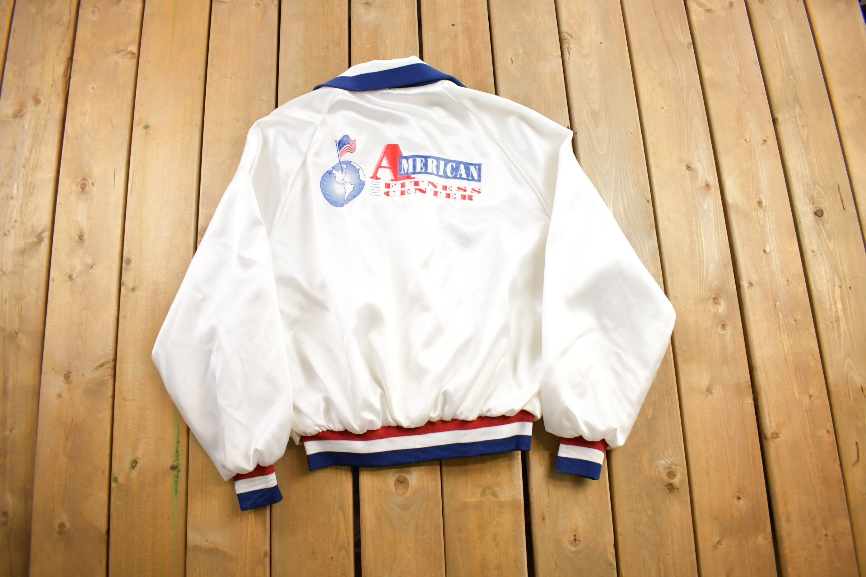 Vintage 1980s Profit American Fitness Center Windbreaker Windbreaker