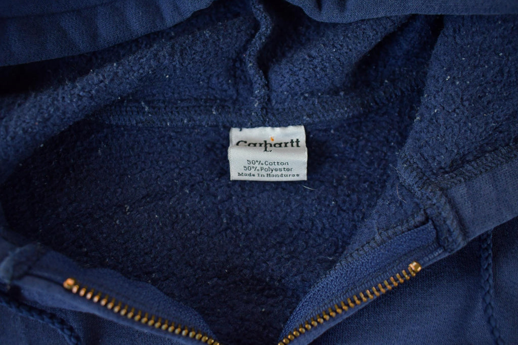 Vintage 1990s Distressed Carhartt Zip Up Thermal Hoodie