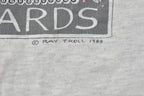 Vintage 1988 Bass Ackwards Fish Ray Troll Graphic T-Shirt