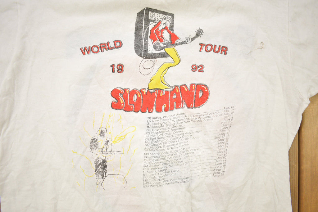 Vintage 1992 Eric Clapton Slow Hand World Tour Band T-shirt