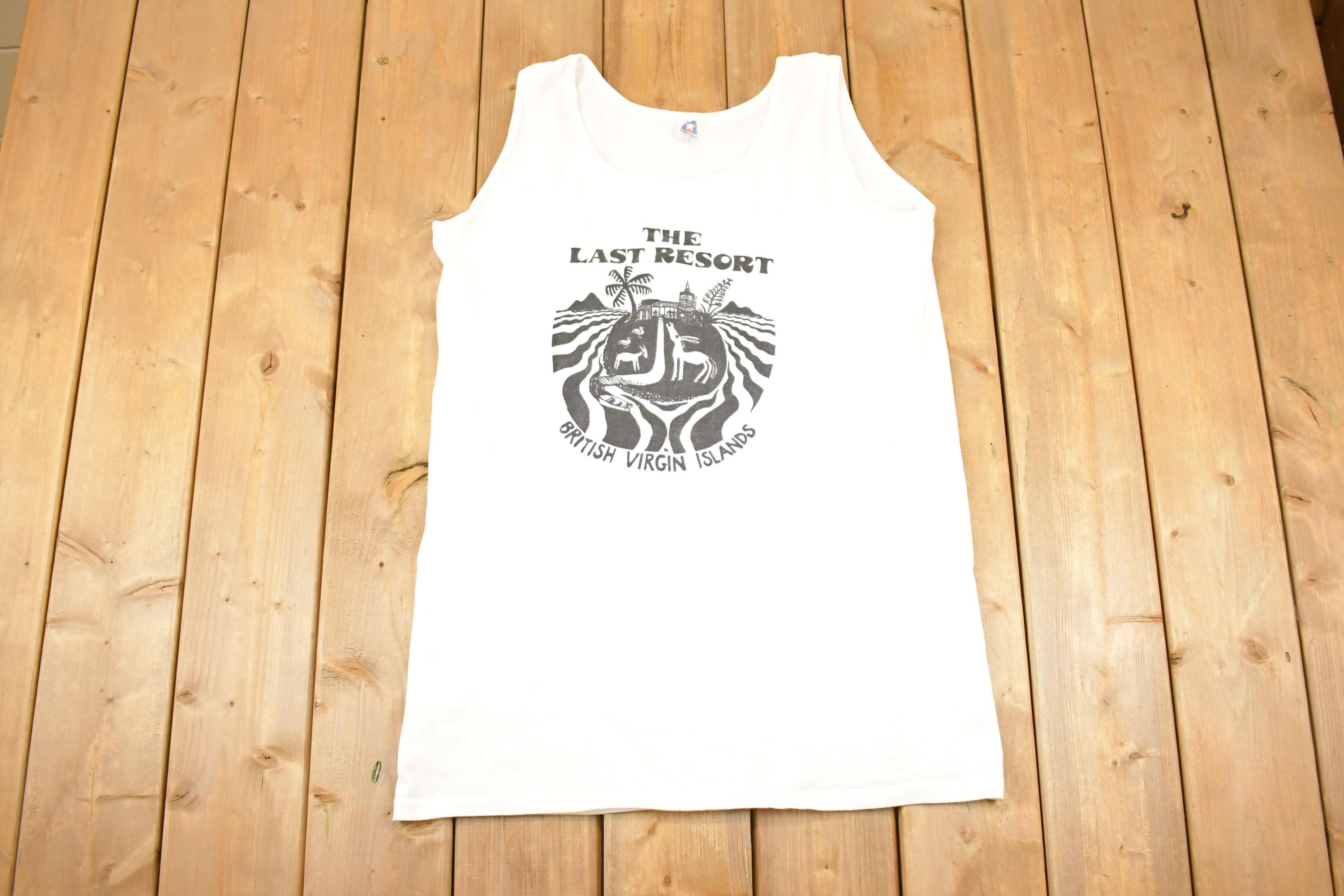 Vintage 1990s The Last Resort British Virgin Islands Tank Top Men's L