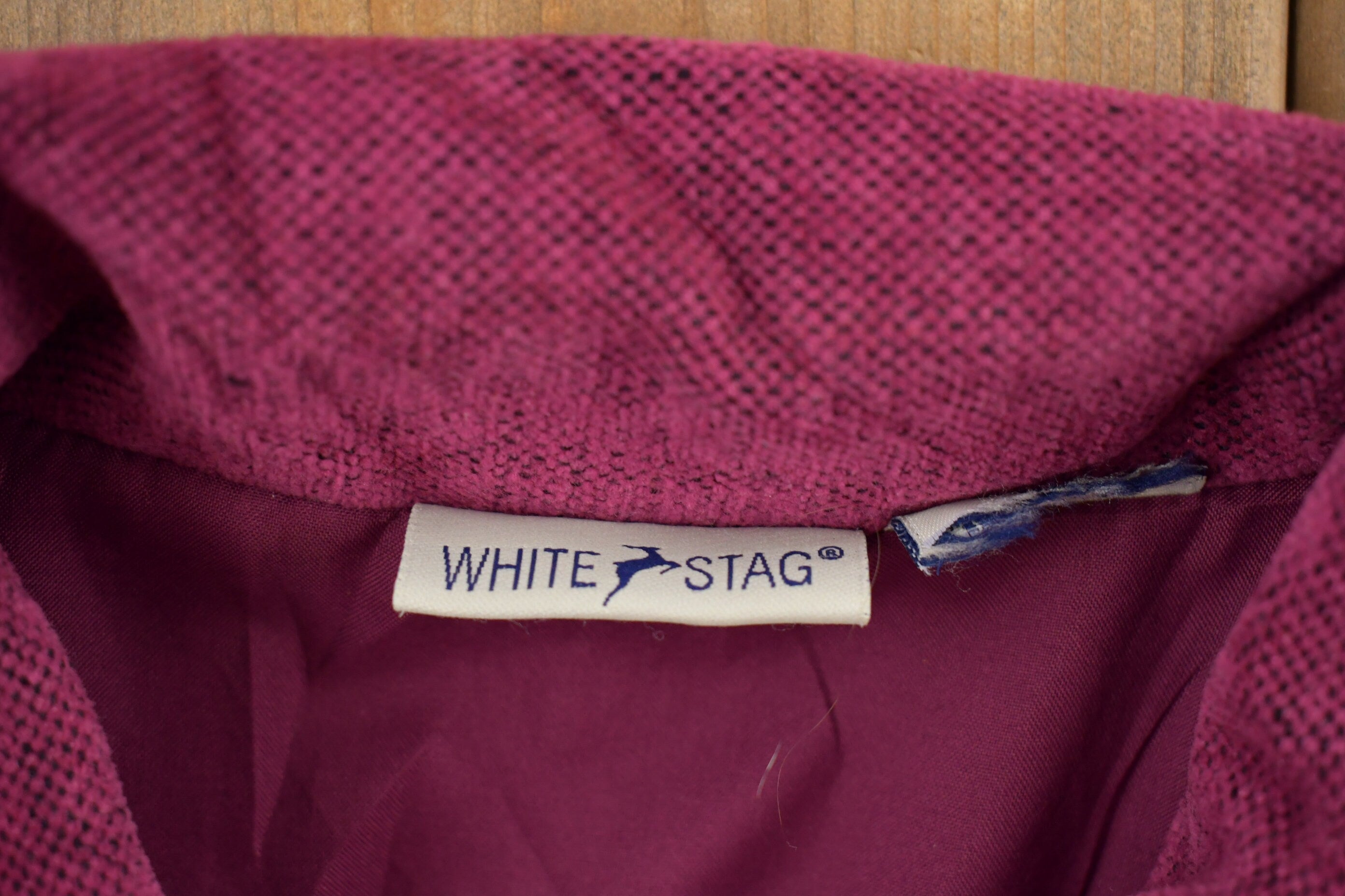 Vintage 1990s White Stag Floral Embroidered Button Up Sweatshirt