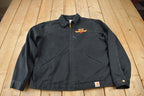 Vintage Y2K Embroidered Carhartt Detroit Jacket Size L