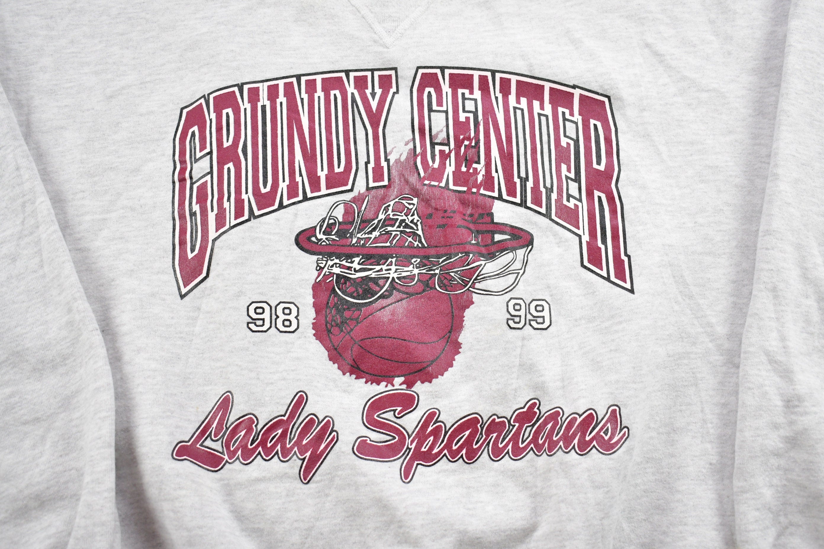 Vintage 1990s Grundy Center University Of Michigan Lady Spartans Collegiate Crewneck