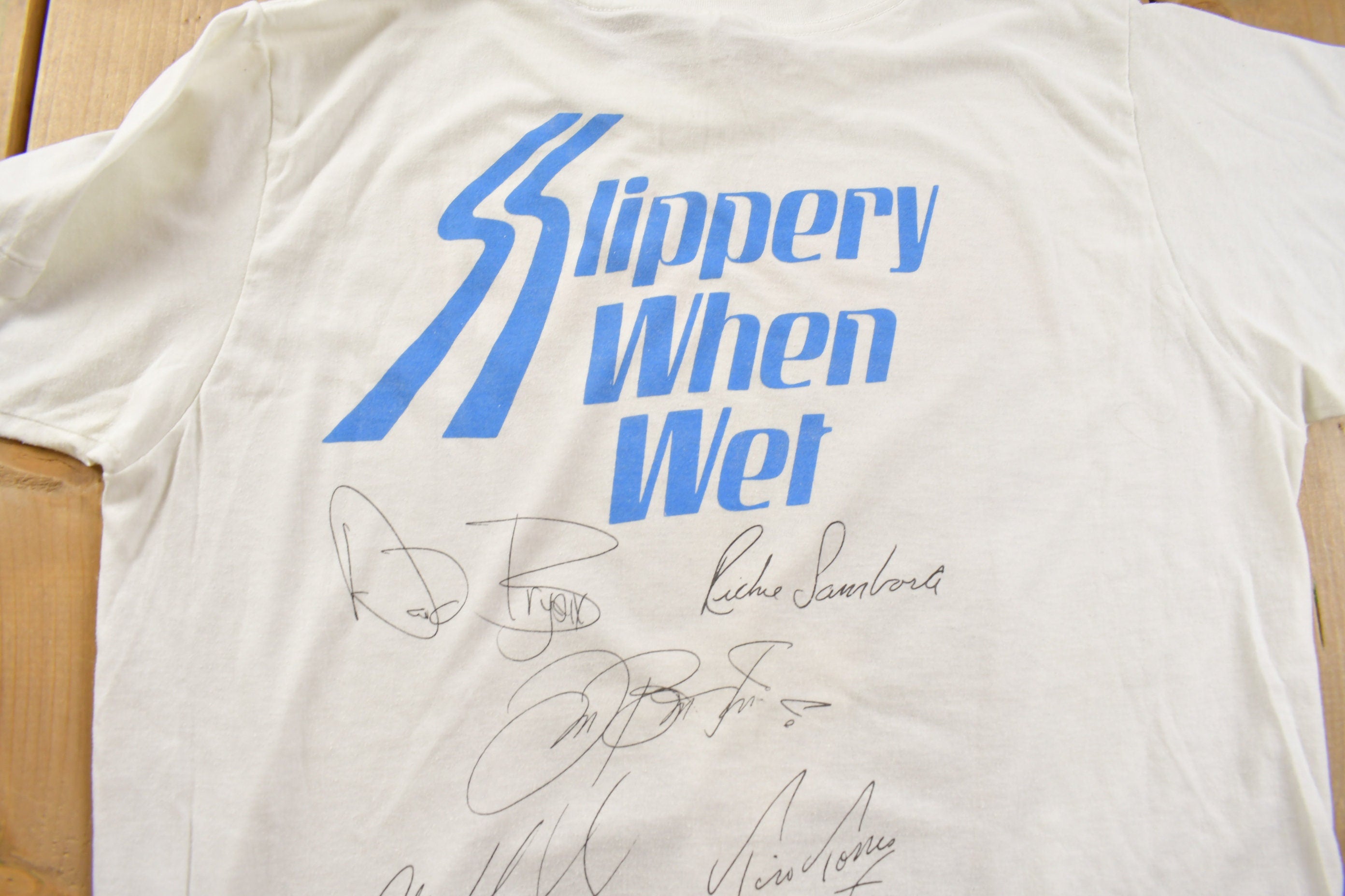 Vintage 1986 Bon Jovi Slippery When Wet Band T-shirt